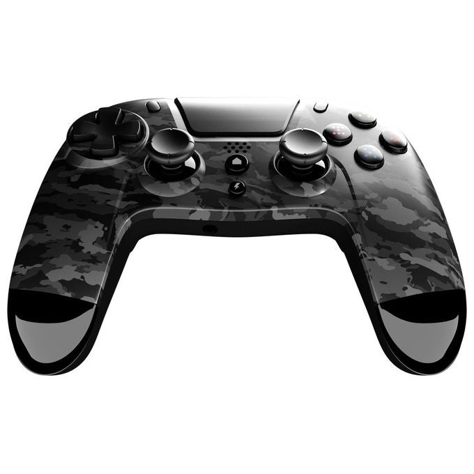 Gioteck VX4PS4-33-MU VX-4 Gamepad Wireless per PC e PlayStation 4 con Connessione Bluetooth Durata Batteria 12 Ore colore Mimetico Grigio