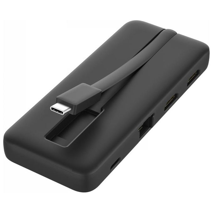 V7 UCMINIDOCKDUAL-PT Docking Station USB-C 2x HDMI 4K 2x USB-A Ethernet Gigabit Lettore SD 100W PD colore Nero