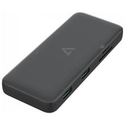 V7 UCMINIDOCKDUAL-PT Docking Station USB-C 2x HDMI 4K 2x USB-A Ethernet Gigabit Lettore SD 100W PD colore Nero