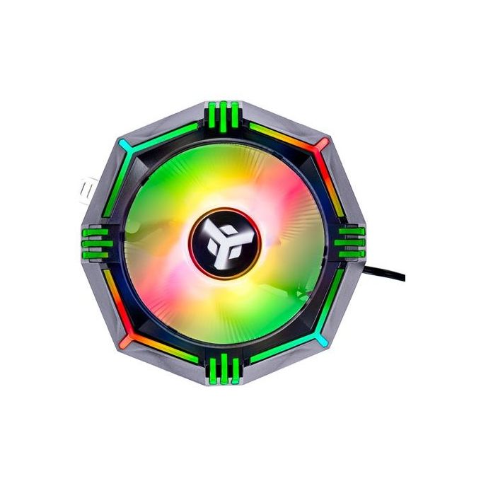 Itek ICY-4LPR Dissipatore CPU Low Profile 65W TDP Ventola 13,5 cm RGB Rainbow Socket Universale Intel AMD colore Nero