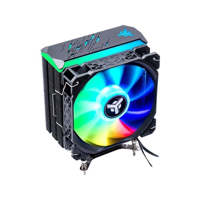Itek ITACI4HLA Dissipatore CPU ad Aria 150W TDP 4 Heat Pipes 12 cm ARGB colore Nero