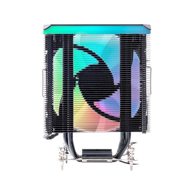 Itek ITACI4HLA Dissipatore CPU ad Aria 150W TDP 4 Heat Pipes 12 cm ARGB colore Nero