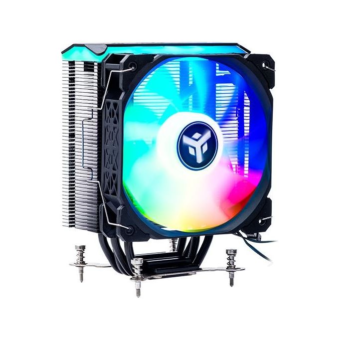 Itek ITACI4HLA Dissipatore CPU ad Aria 150W TDP 4 Heat Pipes 12 cm ARGB colore Nero
