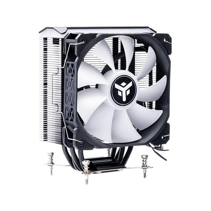 Itek ITACI4HLA Dissipatore CPU ad Aria 150W TDP 4 Heat Pipes 12 cm ARGB colore Nero