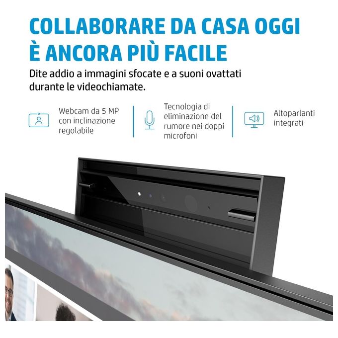 HP 40Z32AA#ABB E24m G4 Monitor PC 23.8'' Full HD IPS Webcam 5MP USB-C 65W colore Nero Argento
