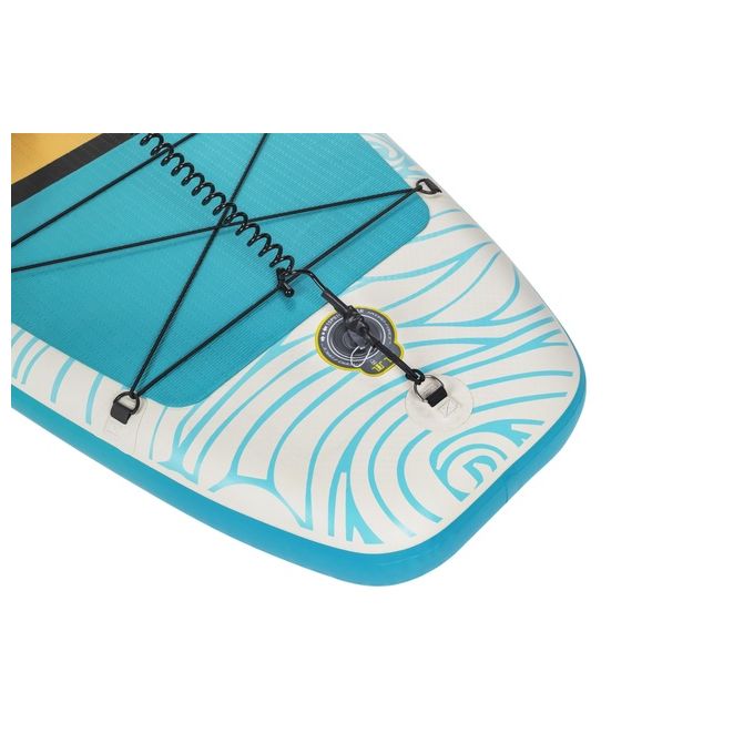 Bestway 65363 Hydro-Force Panorama Tavola Stand up paddle (SUP) gonfiabile con finestra panoramica 340 x 89 x 15 cm colore Ciano