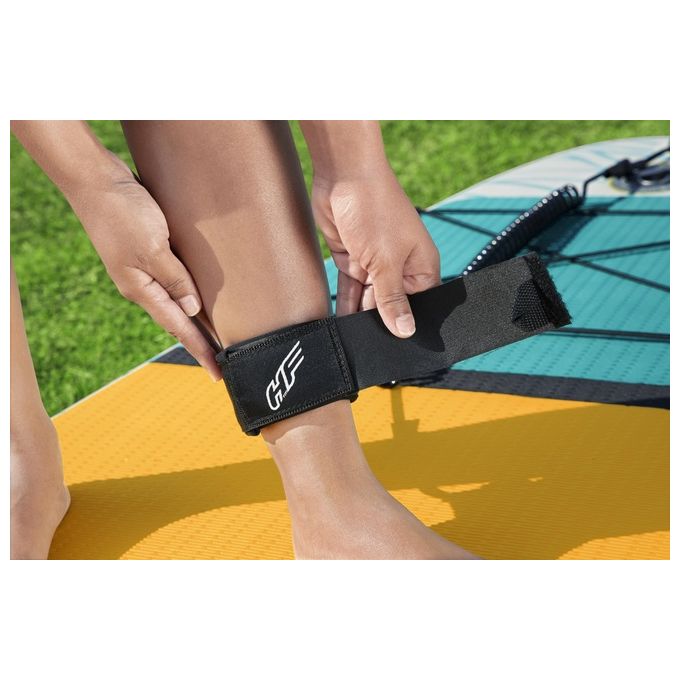 Bestway 65363 Hydro-Force Panorama Tavola Stand up paddle (SUP) gonfiabile con finestra panoramica 340 x 89 x 15 cm colore Ciano