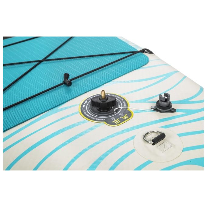 Bestway 65363 Hydro-Force Panorama Tavola Stand up paddle (SUP) gonfiabile con finestra panoramica 340 x 89 x 15 cm colore Ciano