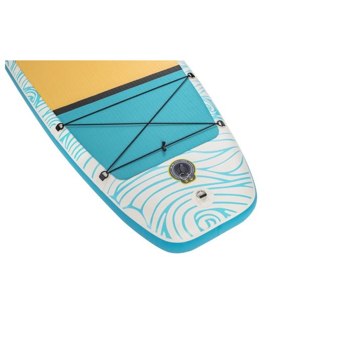 Bestway 65363 Hydro-Force Panorama Tavola Stand up paddle (SUP) gonfiabile con finestra panoramica 340 x 89 x 15 cm colore Ciano