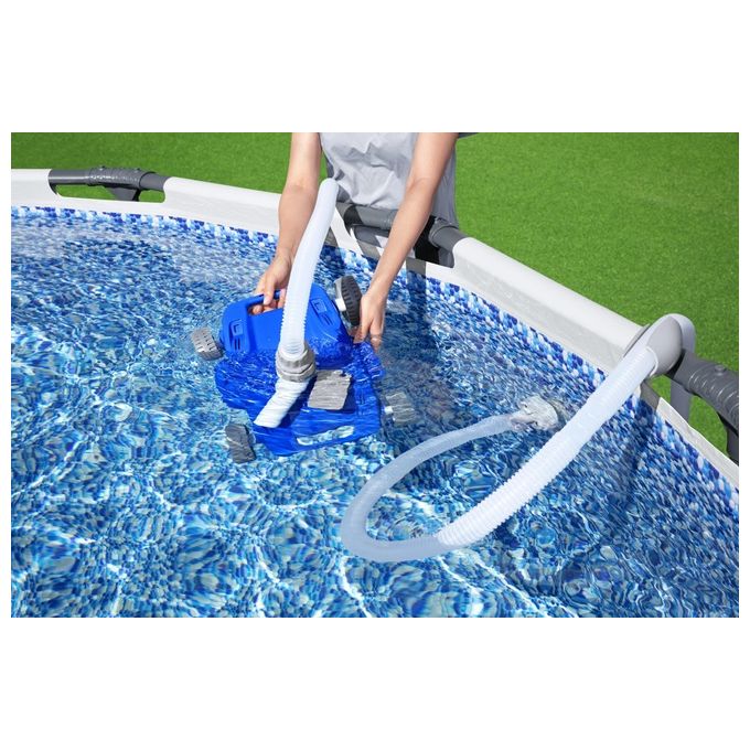 Bestway 58665 Flowclear AquaDrift Pulitore Automatico per Piscina Idraulico fino a 6.70 m portata 5678 12113 L-h colore Multicolore