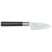 KAI 6710D Wasabi Black Coltello Deba Lama 10,5 cm Acciaio Inossidabile 58 HRC Manico PP con Polvere di Bambu' colore Nero