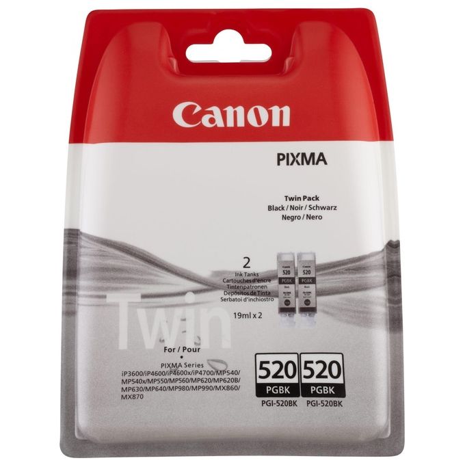 Canon Pgi-520bk Twin Pack Blister