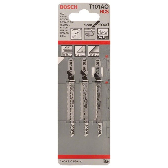 Bosch Lame per Seghetto a T 101AO 3 Pezzi