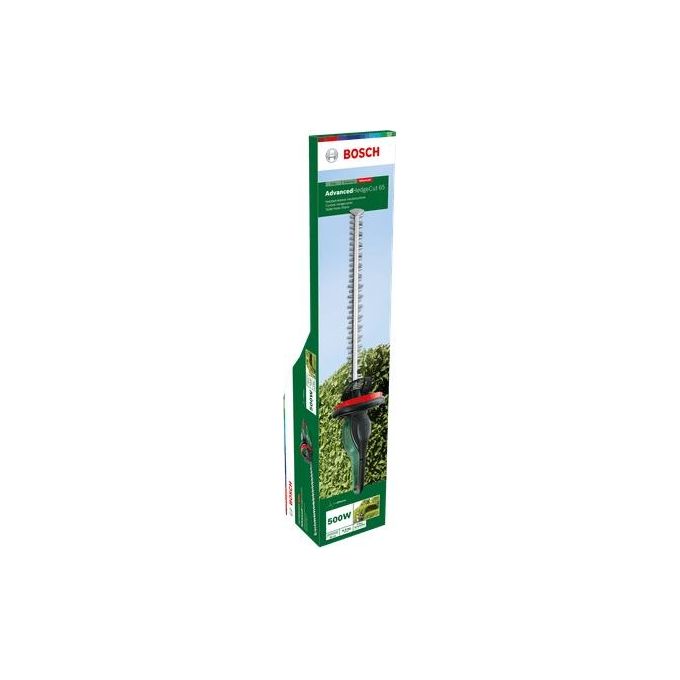 Bosch tagliasiepi elettrico advancedhedgecut 65 500w lama 65cm silenzioso per siepi
