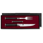 Kai Shun Cutlery 3 Pezzi Forchetta Coltello e Appoggia Posate