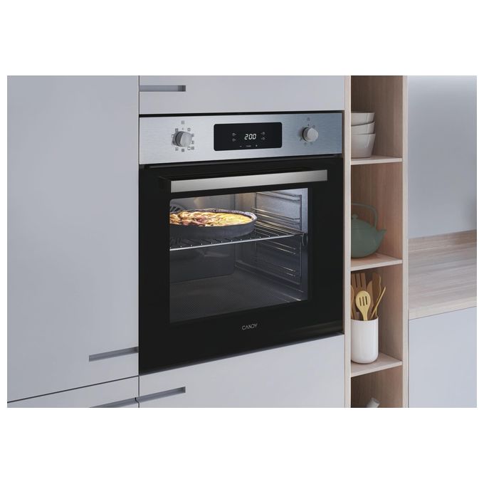 Candy FCM955XRL-CN Idea Forno da incasso Elettrico 70 L Classe A Pirolisi Vapore Wi-Fi (59.5x59.5x56.8 cm) colore Nero Inox