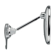Macom 229 Sensation Specchio Cosmetico Ingrandente 10x Asta Telescopica Doppio Snodo 24 LED Ventosa colore Cromo