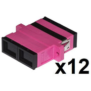 Link Confezione 12 Adattatori Fibra Ottica Sc-Sc Multimode Duplex Om4