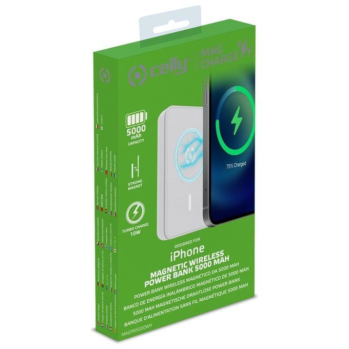 Celly PowerBank Wireless per iPhone 5000mAh