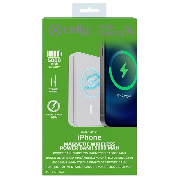 Celly PowerBank Wireless per iPhone 5000mAh