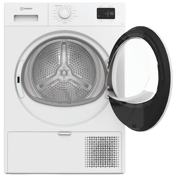 Indesit C YD 92D WW IT Asciugatrice Pompa di Calore 9 Kg Classe E 64 dB Partenza Differita QuickDry (85x60x61 cm) colore Bianco