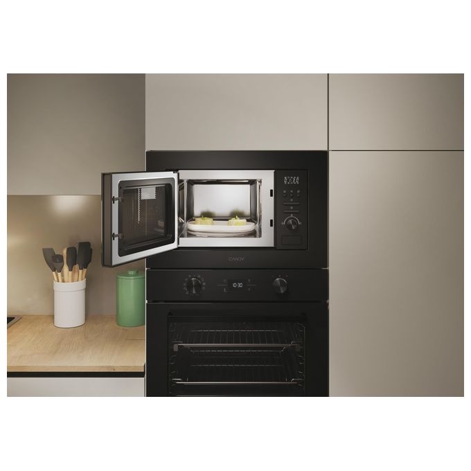 Candy CA20FMW7NB Wave 600 Forno a Microonde da Incasso con Grill 20 L 800 W 13 Programmi (38x59,4x31,9 cm) colore Nero
