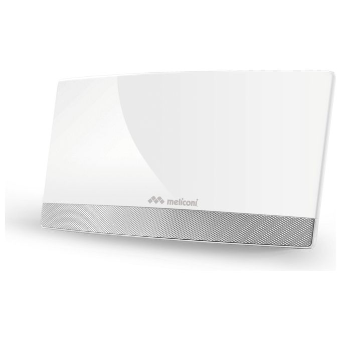Meliconi 881017 AT55 R1 Antenna TV Amplificata da Interno DVB-T DVB-T2 HEVC DAB+ Filtri 4G 5G Alimentazione USB colore Bianco