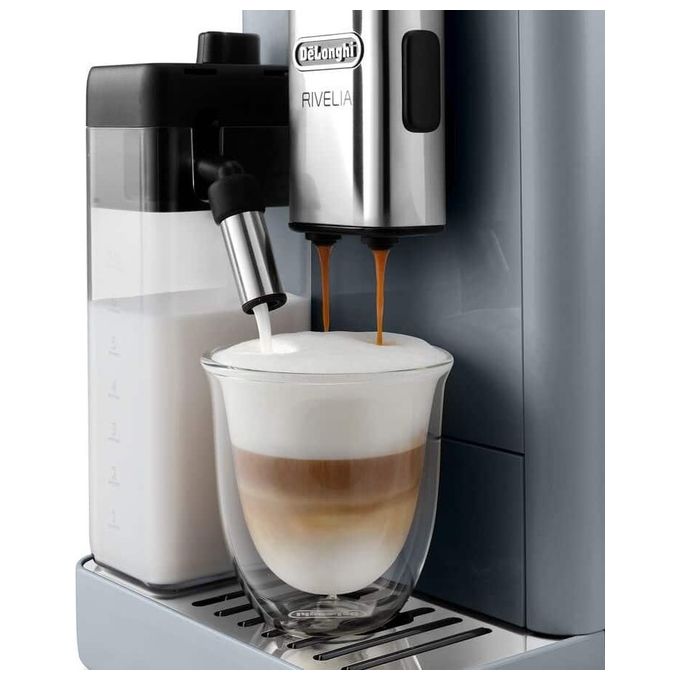 De'Longhi EXAM440.55.G Rivelia Macchina da caffe' Automatica 1,4 L 19 bar 1450 W Bean Switch LatteCrema Hot colore Grigio