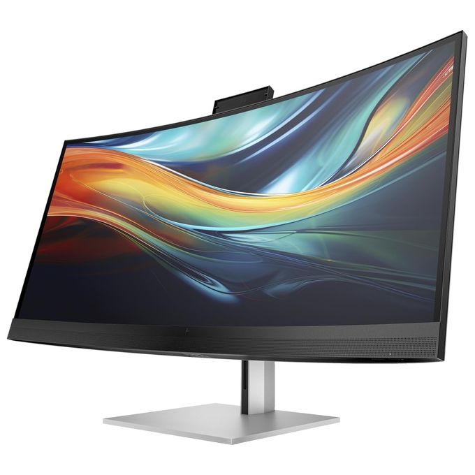 HP 8Y2R2AA#ABB Serie 7 Pro Monitor Curvo 40'' 5120 x 2160 WUHD IPS Thunderbolt 3 HDMI DisplayPort Altoparlanti Webcam 4K colore Nero Argento
