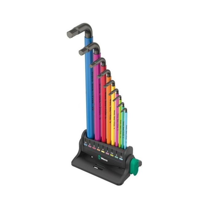 Wera 950-9 Hex-Plus Multicolour Assortimento di 3 Chiavi a L