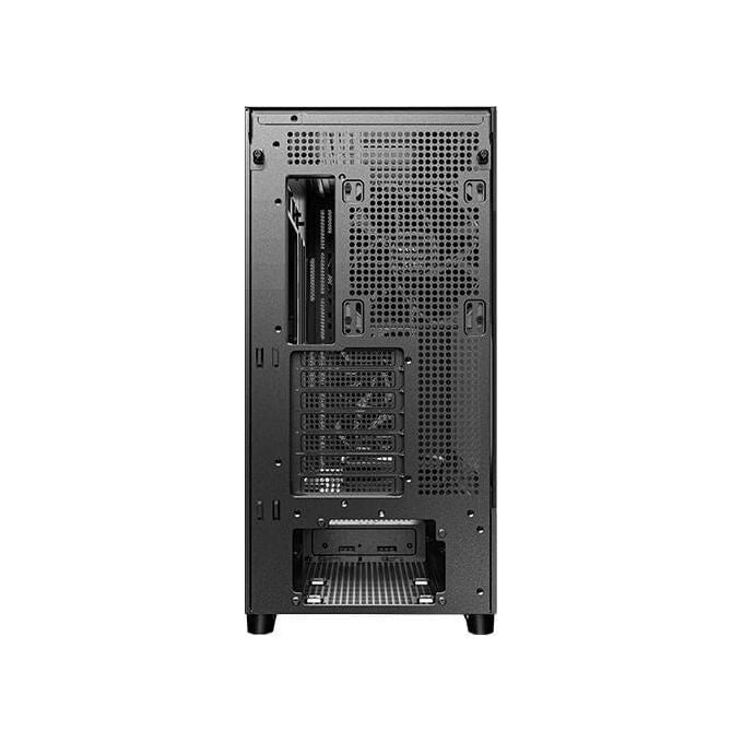Antec FLUX Case PC Midi Tower Supporto E-ATX Pannello Laterale in Vetro Temperato e Inserti in Legno colore Nero