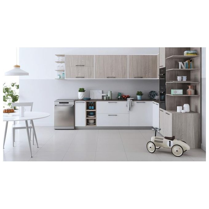 Indesit IN2FFC14BN6X Lavastoviglie Libera installazione 14 coperti Classe C 44 dB PushandGo (85x60x59 cm) colore Inox