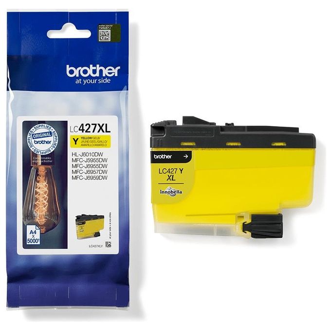 Brother LC427XLY Cartuccia d'inchiostro Originale Resa elevata 5000 pagine colore Giallo