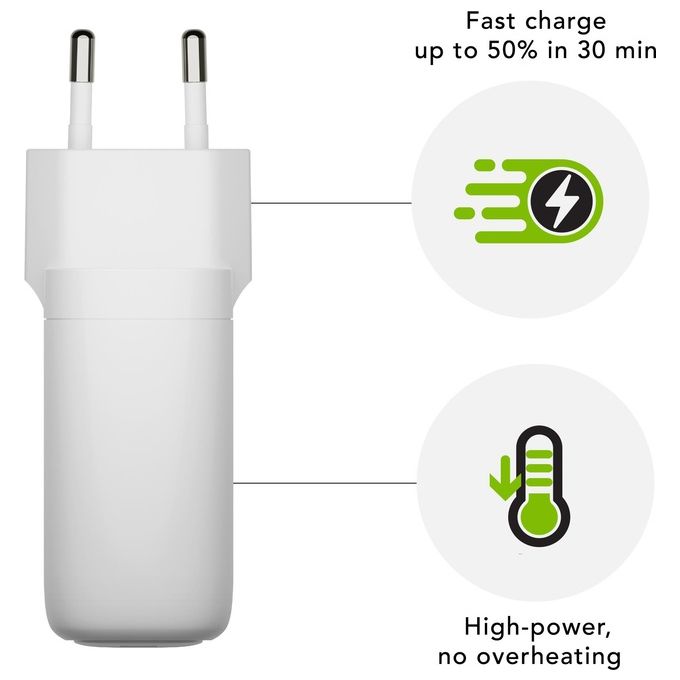 Dbramante1928 5711428070999 Re-charge Pro Caricatore Muro USB-C 65W Power Delivery (PD) colore Bianco