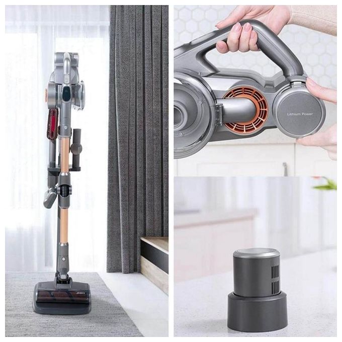JIMMY H9 PRO H9 Pro Aspirapolvere a bastone 2 in 1 Senza sacchetto HEPA 25000 Pa 80 min 76 dB colore Oro Grigio