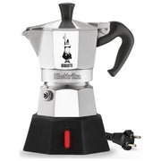 Bialetti 0007290-NP Moka Elettrika Caffettiera Moka Elettrica 2 Tazze 0,09 L Spegnimento Automatico 15 min colore Alluminio Nero