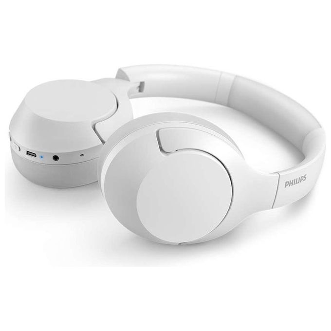 Philips TAH8506WT-00 Cuffie Wireless con Cancellazione Attiva del Rumore Bluetooth 5.0 Fino a 60 Ore di Autonomia colore Bianco