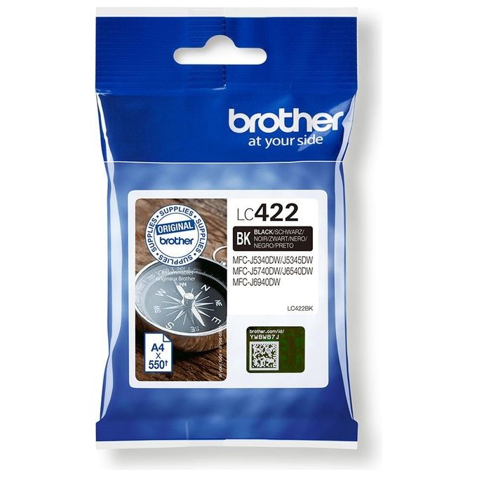 Brother LC-422BK Cartuccia d'Inchiostro 1 Pezzo Originale Nero