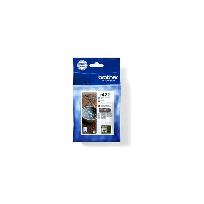 Brother LC422VAL Multipack Cartucce InkJet Originali Resa ~2200 Pagine Colore Nero Ciano Magenta Giallo