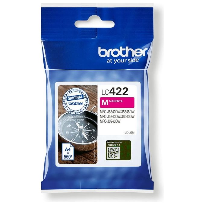 Brother LC-422M Cartuccia d'Inchiostro 1 Pezzo Originale Magenta
