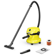 Kärcher 1.628-009.0 WD 2 Plus Aspirapolvere Solidi Liquidi 12 L 1000W Funzione Soffiante colore Nero Giallo