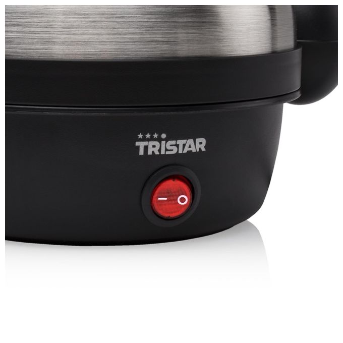 Tristar Cuociuova EK-3076 con Coperchio in Acciaio Inox per 7 Uova Pratico e Veloce