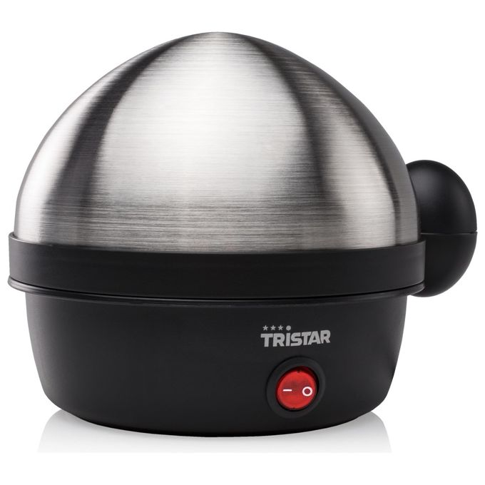 Tristar Cuociuova EK-3076 con Coperchio in Acciaio Inox per 7 Uova Pratico e Veloce
