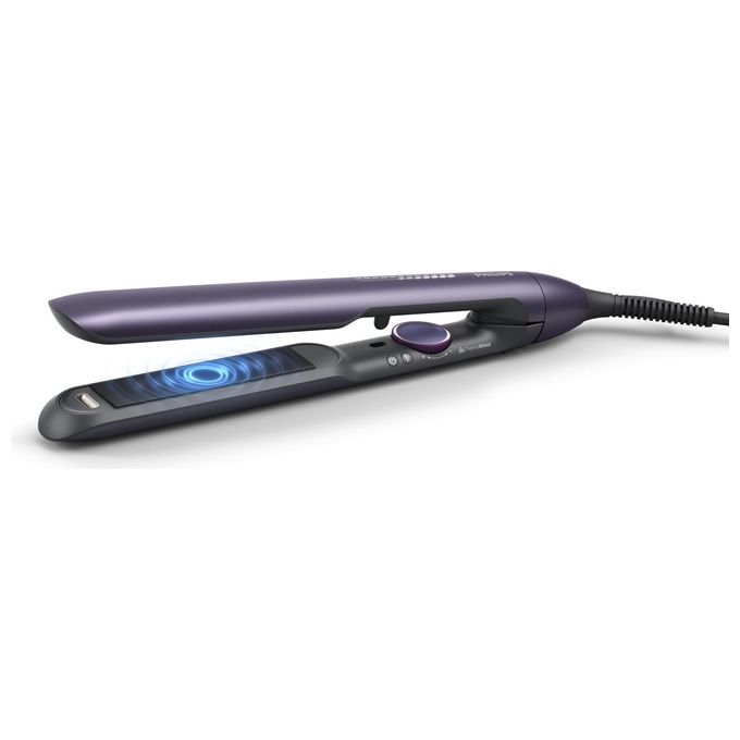 Philips BHS752-00 Serie 7000 Piastra per capelli ceramica ionica 230 °C riscaldamento 30 s cavo girevole spegnimento automatico colore Viola