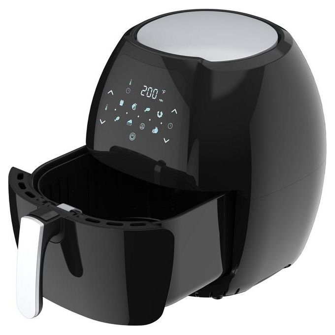 PYRAMIDEA AF810B Friggitrice ad aria 8 L 1800 W 8 programmi Display Digitale colore Nero