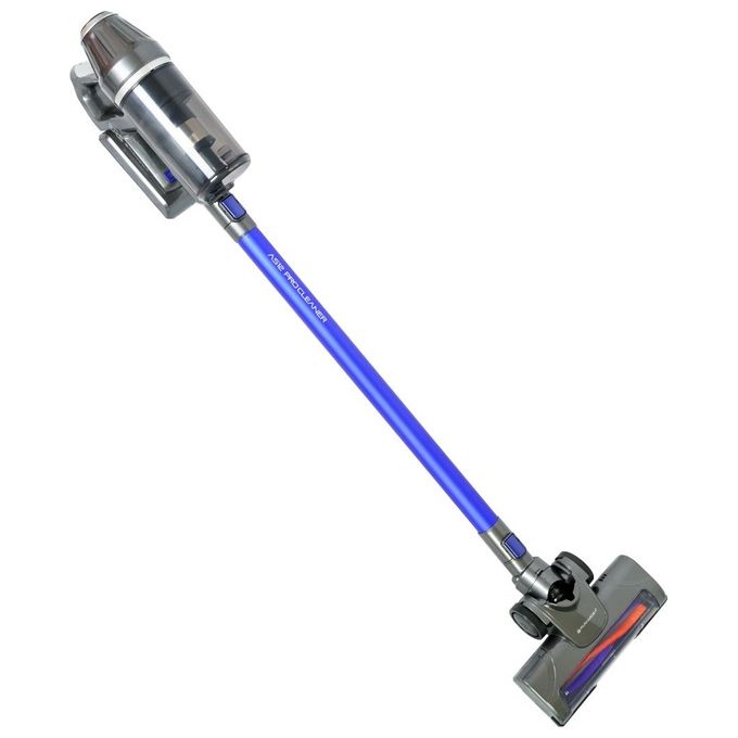 Pyramidea AS12PRO Aspirapolvere a bastone 2 in 1 senza sacchetto tecnologia ciclonica motore Brushless filtro HEPA 12 160 W colore Blu Grigio