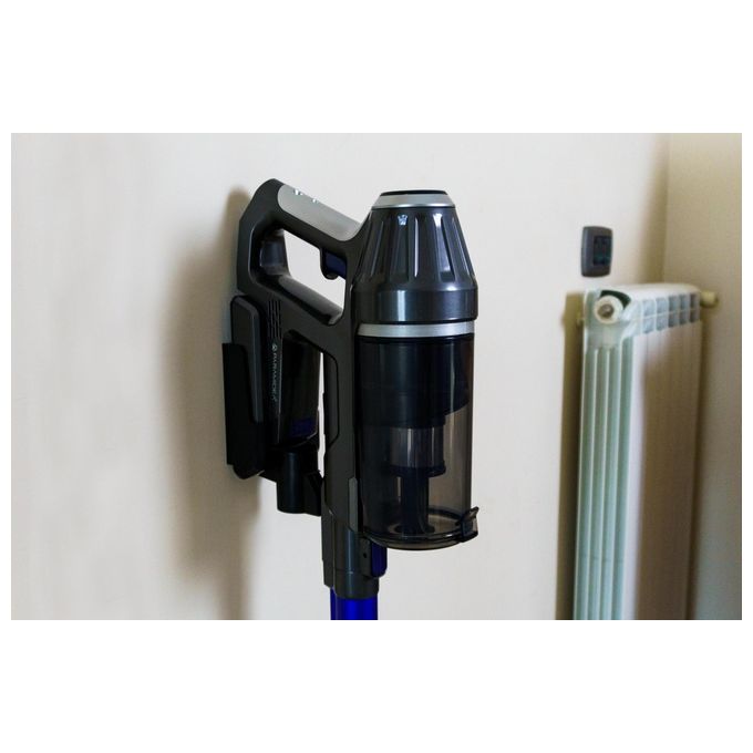 Pyramidea AS12PRO Aspirapolvere a bastone 2 in 1 senza sacchetto tecnologia ciclonica motore Brushless filtro HEPA 12 160 W colore Blu Grigio