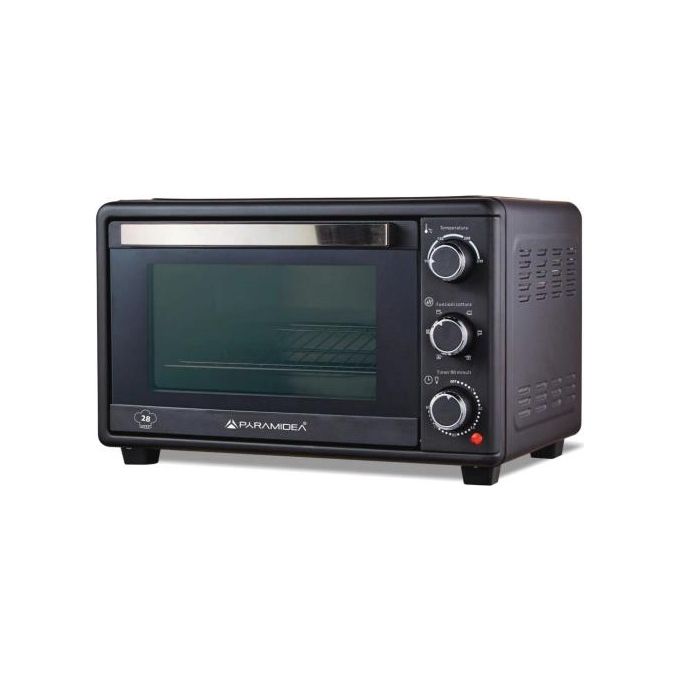 Pyramidea FOK6512R Forno Elettrico Ventilato da Appoggio 65 L 2000 W 6 Funzioni Timer 90 min Girarrosto colore Nero