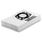 Karcher 2.863-314.0 Sacchetti Filtro In Vello Compatibili con Aspiratori Solidi Liquidi della Gamma WD 2 e WD 3 Grigio