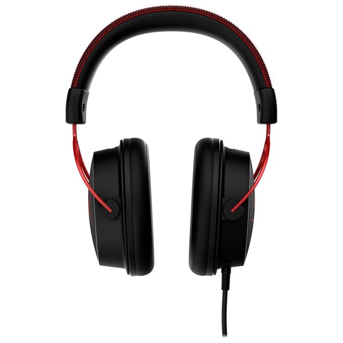 HyperX 4P5L1AM Cloud Alpha Cuffie da gaming Driver a doppia camera Frequenza 13 - 27000 Hz Impedenza 65 Ω Microfono con cancellazione del rumore colore Nero Rosso